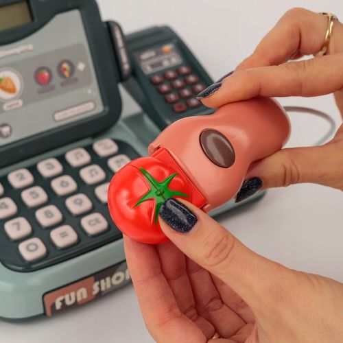 KASA FISKALNA SKLEPOWA INTERAKTYWNA SKANER WYŚWIETLACZ LCD DZWIĘK AKCESORIA na Arena.pl