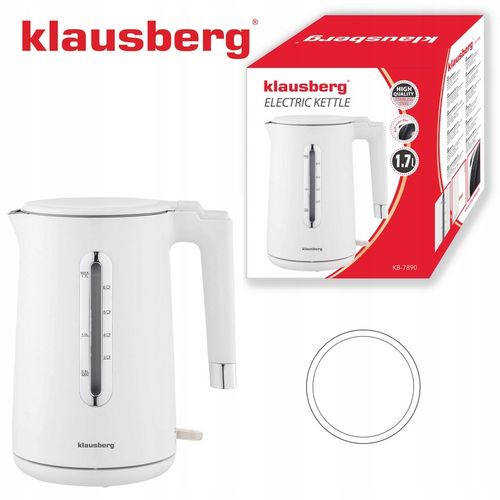 Czajnik elektryczny Klausberg KB-7890 1.7L stal 304 biały filtr 2200W na Arena.pl