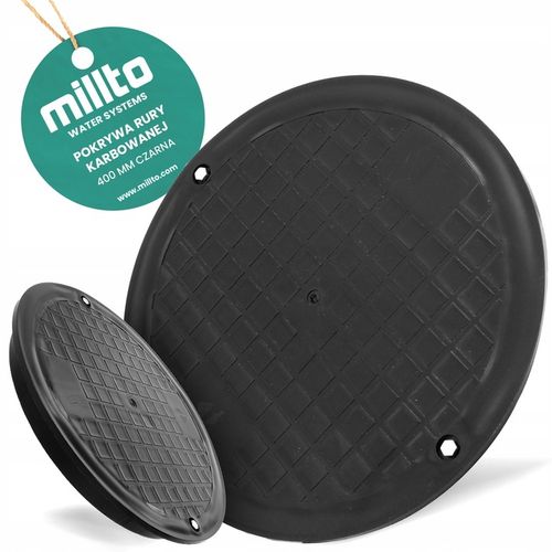 POKRYWA RURY KARBOWANEJ 400 MM TRZONOWEJ WŁAZ DEKIEL STUDNI STUDZIENKI P 6A na Arena.pl