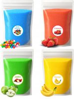 Cukier Kolorowy i Smakowy 4x 1kg Doypack Do Waty Cukrowej Zestaw