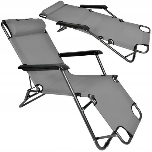 LEŻAK OGRODOWY SKŁADANY FOTEL PLAŻOWY ZERO GRAVITY LEON NA TARAS DO OGRODU na Arena.pl