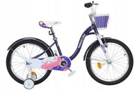 ROWER 20 DZIECIĘCY DLA DZIECKA DLA DZIEWCZYNKI BEZPIECZNY Z KOSZYCZKIEM