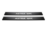 Listwa progowa OPEL ASTRA MK6/J/IV ASTRA GTC Stal nierdzewna 304 carbon2szt