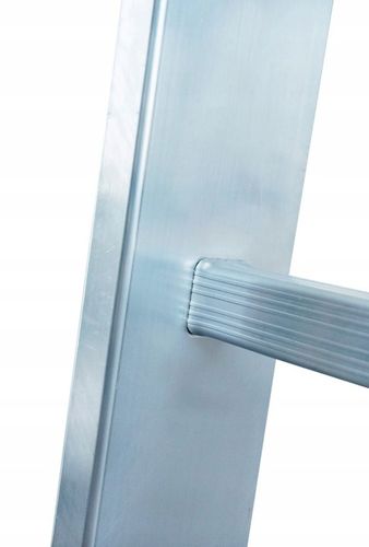 Drabina aluminiowa 1x8 Bayersystem przystawna 150kg na Arena.pl