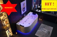 Wanna z hydromasażem EBX-802 prostokątna 170cmx80cmx61cm DYSZE OBROTOWE, WO