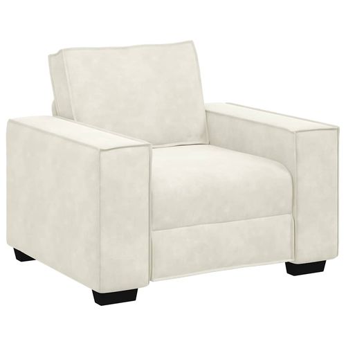 Sofa Fotel Kremowy 59 cm Aksamit na Arena.pl