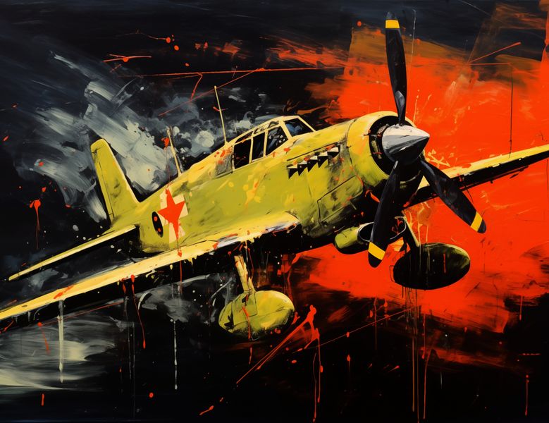Plakat 65x50cm Barwny Przelot zdjęcie 1
