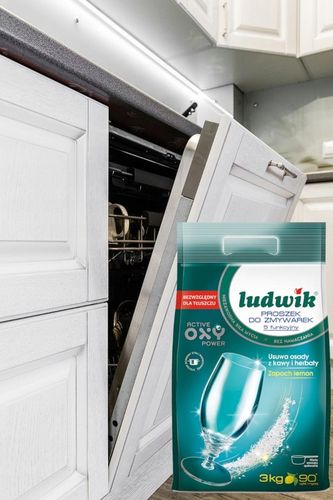 Proszek do zmywarek Ludwik 5-funkcyjny worek 3 kg WYDAJNY CZYSTE NACZYNIA na Arena.pl