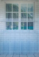 Firana, siateczka 280cm„3 pasy kwiaty"-metraż