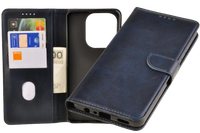 Etui portfel Wallet do Oppo A40 / A40m granatowy