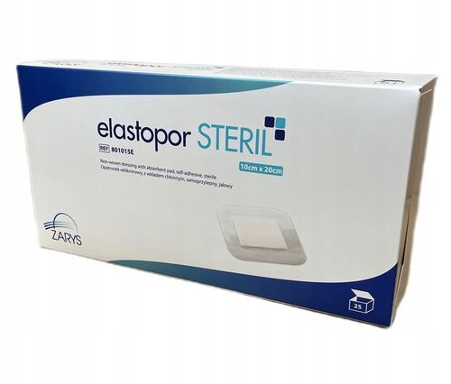 Zarys Elastopor Steril 10x20cm 25szt opatrunek jałowy sterylny długi na ran na Arena.pl