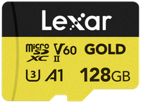 Lexar microSDXC Gold 128GB UHS-II U3 V60 A1 R 280MB/s W 100MB/s
