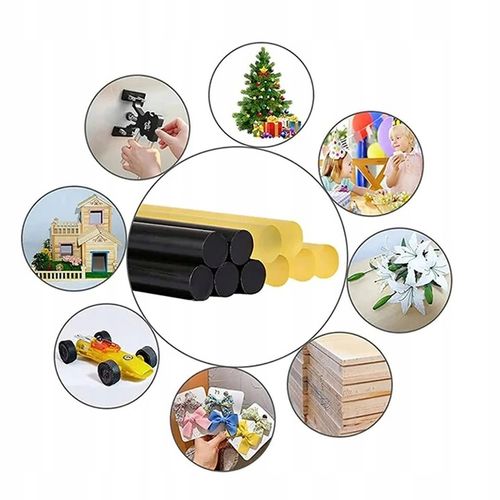 MINI PISTOLET DO KLEJU KLEJENIA NA GORĄCO CIEPŁO + KLEJ LASKI SZTYFTY X10 na Arena.pl