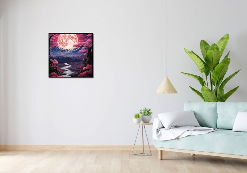 Plakat 60x60cm Różowa Kraina Marzeń zdjęcie 4