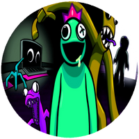 Opłatek na tort Rainbow Friends