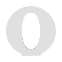 Litera dekoracyjna 25 cm z MDF-u do sublimacji - O