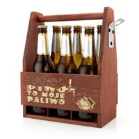 NOSIDEŁKO na PIWO Skrzynka otwieracz GRAWER