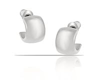 kolczyki półokrągłe z kolekcji classic (p7646ag)