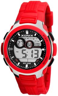 Xonix Męski wielofunkcyjny zegarek, styl sportowy, data, alarm, stoper, podświetlenie, WR 100M