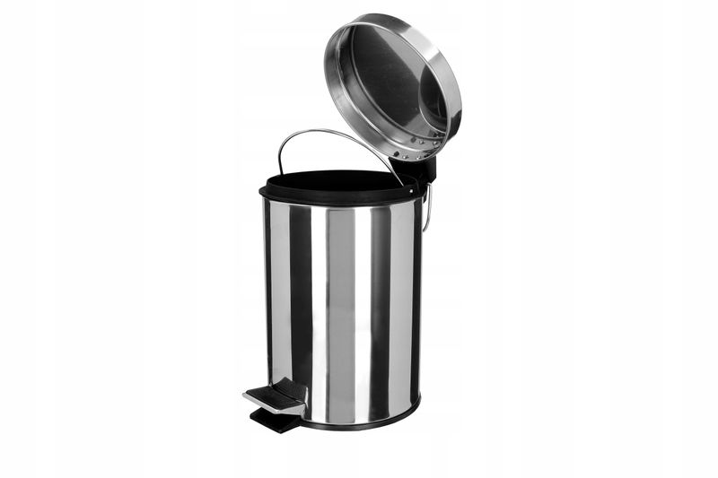 KOSZ NA ODPADY ŚMIECI Z PEDAŁEM 5L STAL DOM BIURO zdjęcie 3
