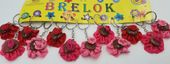 brelok 12szt. kwiat z  sercem |  KB511
