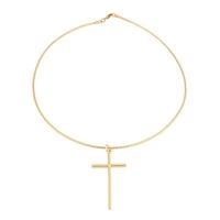 choker żyłka z krzyżykiem (c21/wio/70au)