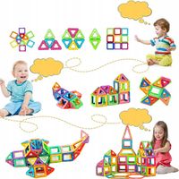 ZESTAW MAGNETYCZNYCH KOSTEK MAGNETYCZNYCH, MAGNETYCZNA GRA KONSTRUKCYJNA