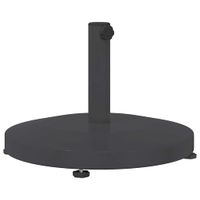 Podstawa do parasola na zewnątrz ciemno szary 48 x 48 x 32 cm