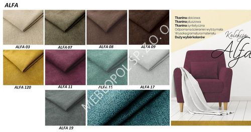 Półkotapczan MEBLOPOL 160V z sofa i regał WHITE/SLATE GRAY MIRROR GLOSS na Arena.pl