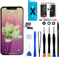 Brinonac Wymienny wyświetlacz, ekran dotykowy OLED do Apple iPhone X