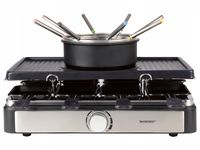 Raclette grill elektryczny SilverCrest SRGF czarny 1400 W