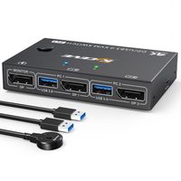 Przełącznik USB 3.0 KVM Displayport 8K 30 Hz 4K 120 Hz ESKEVE