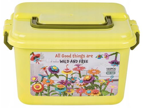 KLOCKI KONSTRUKCYJNE BUKIET KWIATÓW Kwiaty Zestaw do ułożenia 135 Elementów na Arena.pl