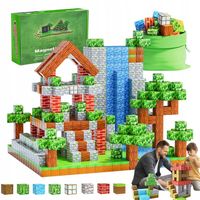 KLOCKI MAGNETYCZNE KLOCKI SZEŚCIANY 100PCS KREATYWNE ZABAWKI DLA DZIECI