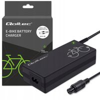 Ładowarka Qoltec do roweru elektrycznego 36V | 42V | 2A | GX12-3Pin +kabel