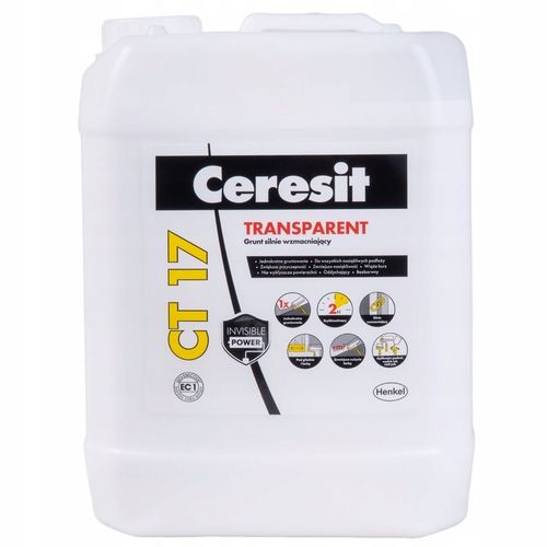 GRUNT GŁĘBOKO PENETRUJĄCY TRANSPARENT CT17 10L na Arena.pl