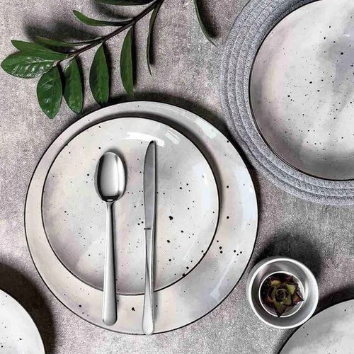 KOMPLET PORCELANA ZESTAW TALERZY SERWIS OBIADOWY TALERZE 18el WZÓR na Arena.pl