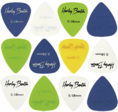 Harley Benton piórka kostki gitarowe do gitary 0,58 mm nylon Zestaw 12 szt.