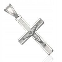Krzyżyk srebrny z wizerunkiem srebro pr.925
