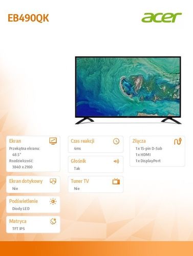Monitor 49 EB490QKbmiiipx na Arena.pl