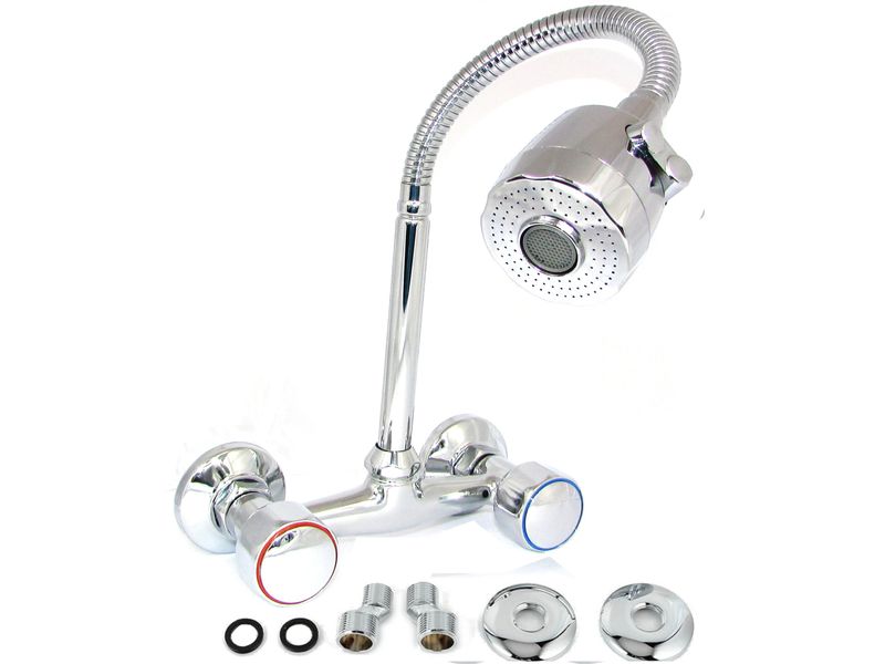 CLASIC BATERIA KUCHENNA ŚCIENNA FLEX WYLEWKA Długa zdjęcie 1