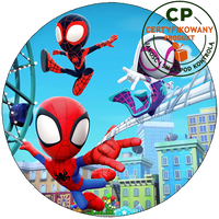 Opłatek na tort Spidey i Przyjaciele