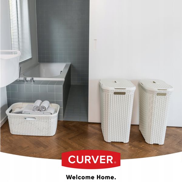 Curver 189207 kosz na bieliznę Natural Style, 60L zdjęcie 7