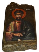 Ikona Święty Filip patron cukierników, kapeluszników i rybaków