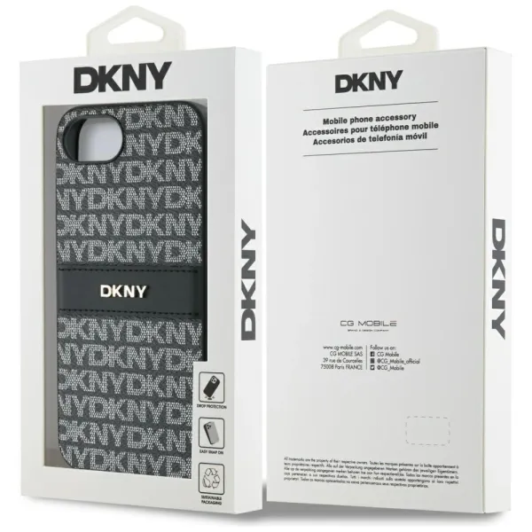 etui dkny repeat texture pattern with tonal stripe na iphone 16e zdjęcie 8