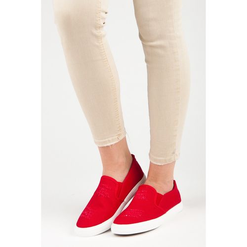 Czerwone Trampki Slip On r.37 na Arena.pl