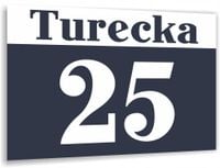 Tabliczka Tablica ADRESOWA DIBOND twój Numer domu ulica adres antracyt