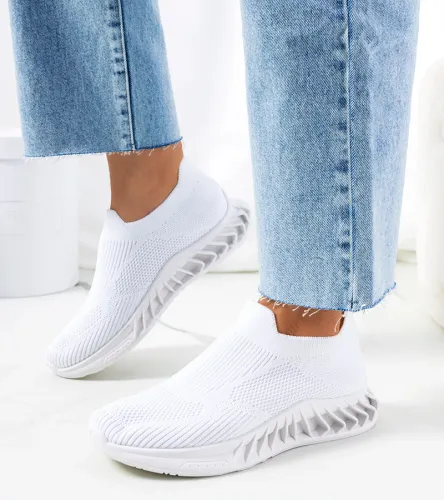 Białe sneakersy sportowe Neda 41 na Arena.pl