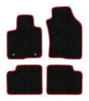 Dywaniki welurowe CARLUX-RED do Lancia Ypsilon III 2011- czarne