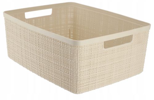 Curver 245374 koszyk okrągły z przykrywką Jute na Arena.pl